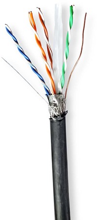 Nedis CCBG8598BK100S - Netwerkkabel - 100m - Zwart