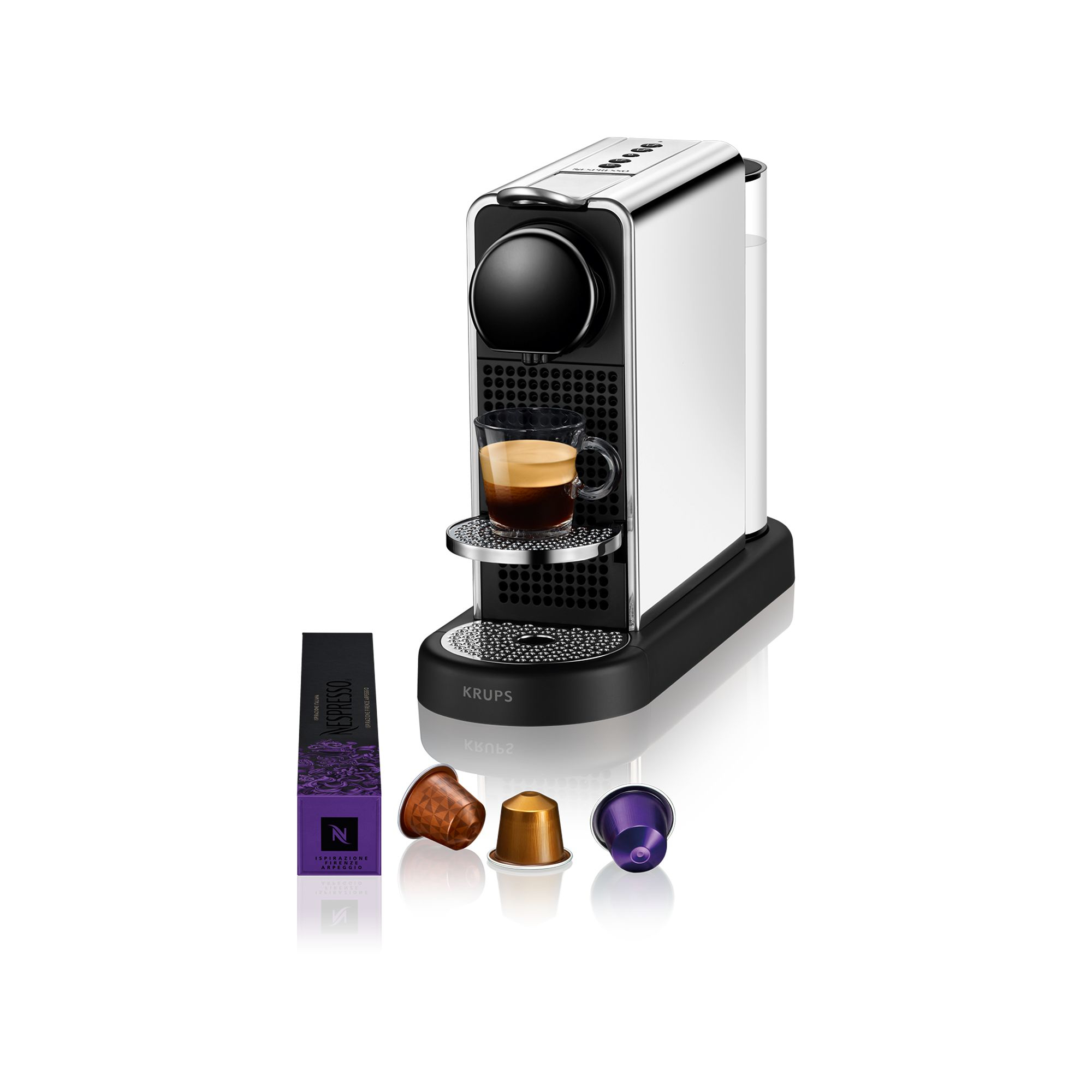 TOM Krups Nespresso CitiZ Platinum XN610D - Capsule Coffee Machine