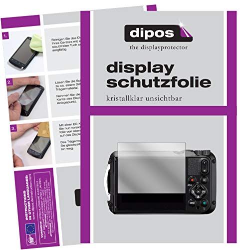 dipos I 5X beschermfolie helder compatibel met Ricoh WG-6 folie displaybeschermfolie