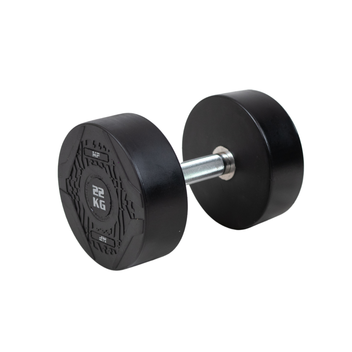 Muscle Power Ronde Dumbbell - Rubber - 22 kg
