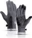 Merkloos / Sans marque KYNCILOR Winter Handschoenen Touchscreen Wind en Water Proof Grijs XL
