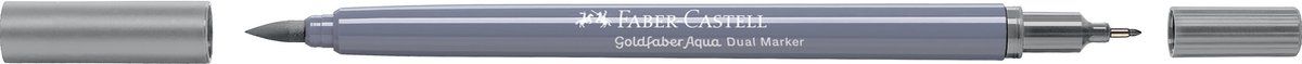 Faber-Castell Duo aquarelmarker Goldfaber koudgrijs I 230 brush / 0,4mm