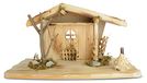 Unbekannt Riffelmacher 78085 Bergkribbe van hout, 42 x 19 x 22 cm, voor figuren tot 8 cm hoge touw, kerststal, stal, decoratie, Kerstmis, advent