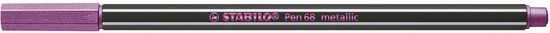 STABILO Pen 68 Metallic - Premium Metallic Viltstift - Metallic Roze - per stuk