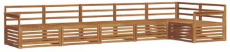 vidaXL - Buiten - bank - set - 6 - st - Naturel