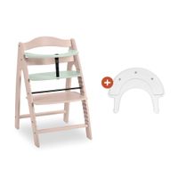 Hauck Kinderstoel Arketa N Play - Houten Kinderstoel met Speelblad - Whitewashed Mint