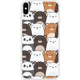 Apple Bedrukt siliconen hoesje compatibel met iPhone XS Max Réunion de Nounours