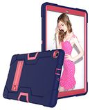 Samsung Tab A7lite 8.7 T225/T220 (2021) hoes met kickstand, duurzame zware shockdoss hark harde hybride drielaagse beschermkap tablet
