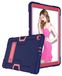 Samsung Tab A7lite 8.7 T225/T220 (2021) hoes met kickstand, duurzame zware shockdoss hark harde hybride drielaagse beschermkap tablet