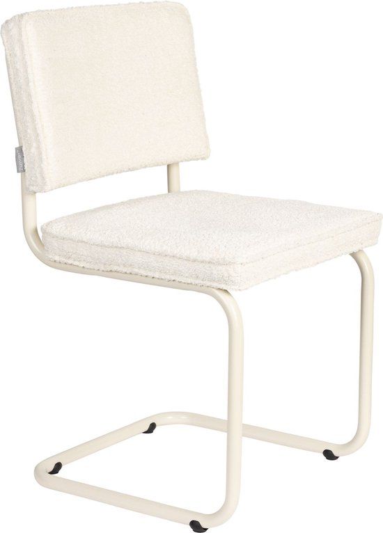 Zuiver Ridge Soft Eetkamerstoelen Gebroken Wit - Set van 2