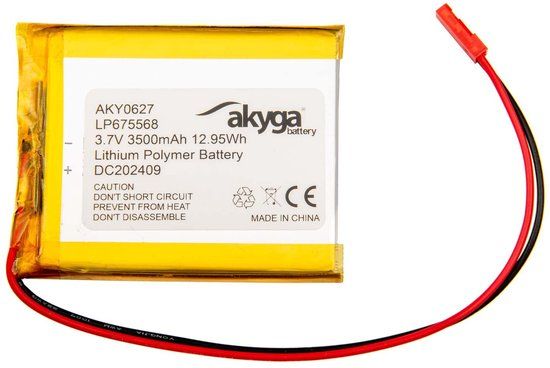Akyga LP675568 Accupack Batterijgrootte: Speciaal LiPo 3.7 V 3500 mAh