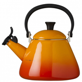 Le Creuset Kone Fluitketel - 1.6L - Black, Orange, Red