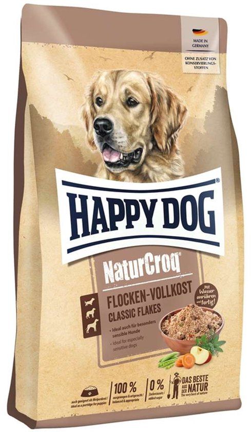 Happy Dog NaturCroq Vlok Complete Voeding Puppy 1,5kg