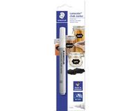 STAEDTLER Lumocolor krijtmarker wit 2,4mm ronde punt