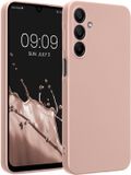 kwmobile metallic telefoonhoesje van TPU - geschikt voor Samsung Galaxy A16 5G - Flexible case voor smartphone - In metallic roségoud