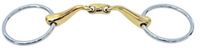 Sefton Goud Koperen Ringbit Met 45 Graden Dubbel Gebroken Mondstuk Goud 13.5 cm
