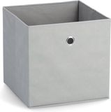 Zeller Opbergmand/Kastmand - 22 liter - Lichtgrijs - 28 x 28 x 28 cm