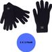 Heatkeeper Gebreide thermohandschoenen - Heren - Navy - S/M - 2-Paar