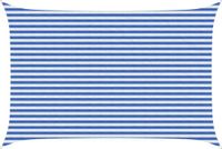 vidaXL Zonneschaduwzeil Rechthoekig 3 x 5 m HDPE Blauw en Wit