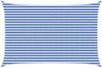 vidaXL Zonneschaduwzeil Rechthoekig 3 x 5 m HDPE Blauw en Wit