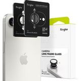 Ringke Film de protection pour caméra arrière Apple iPhone 17e / 16e, Verre trempé, Lot de 2 pièces, Noir