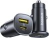 Baseus Autolader Go Trip USB-C/USB-A 30W Zwart