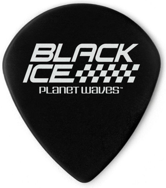 Planet Waves D'Addario Black Ice Picks 1.10mm 10-pack - Jazz Shape - 3DBK6-10