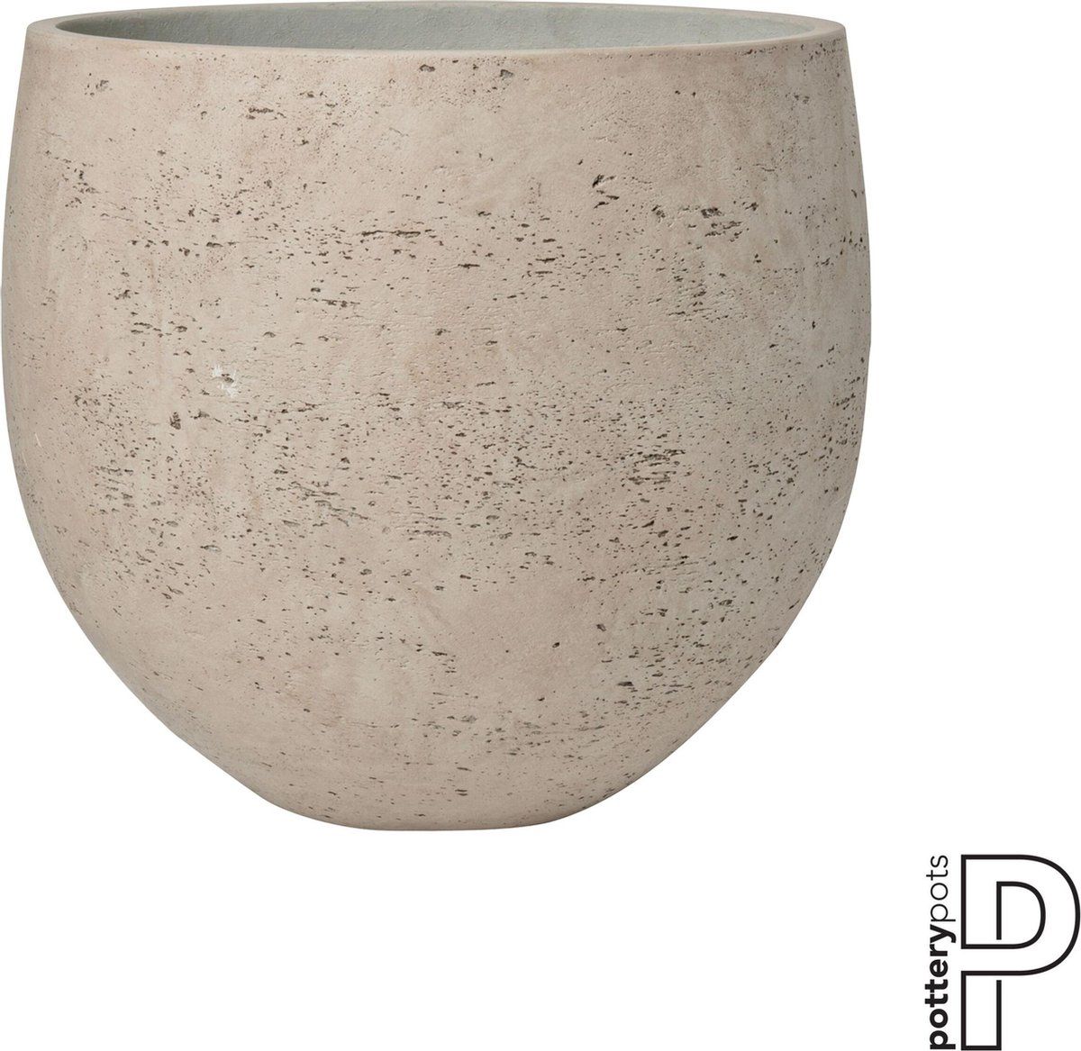 PotteryPots Orb Plantenbak - Beige washed-Grijs - D 48 cm - H 43 cm