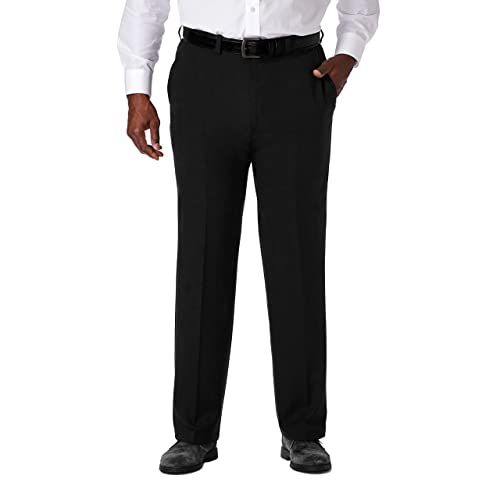 Haggar Men's Casual Pants, Black, 40W x 31L