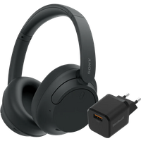 Sony WH-CH720N Zwart + BlueBuilt Quick Charge Oplader