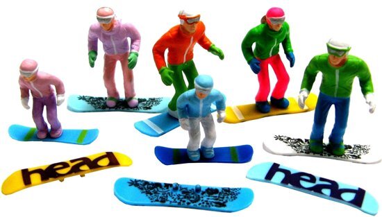 Jaegerndorfer HT - Figuren met snowboards set van 6 uit de Collectie