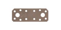 Alberts 300319 DURAVIS® verbindingsplaat | parelbeige dubbelzijdige coating RAL 1035 | afmetingen 96 x 35 x 2,5 mm