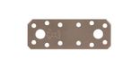 Alberts 300319 DURAVIS® verbindingsplaat | parelbeige dubbelzijdige coating RAL 1035 | afmetingen 96 x 35 x 2,5 mm