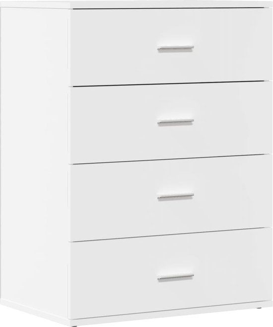 vidaXL Dressoir 60x39x80 cm bewerkt hout wit