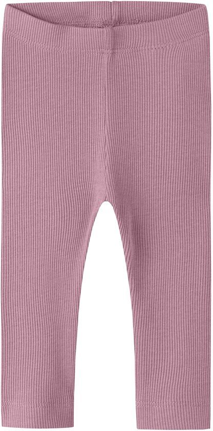 NAME IT NBNKAB LEGGING NOOS Baby Leggings Lilas Gestreept Ribkatoen met stretch Unisex Maat 104
