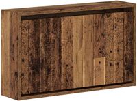 vidaXL Wandgemonteerde Schoenenkast ZWOLLE 71 x 17 x 43 cm Oud hout