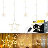 Rebel Lights LED Lichtgordijn Sterren 138 LED Warm Wit