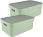 Sunware Opbergbox Sigma Home - 2x - Kunststof - 45L - Lichtgroen