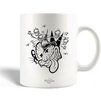 Maniacase Keramische mok Shawn Dickinson Cartoon Black White