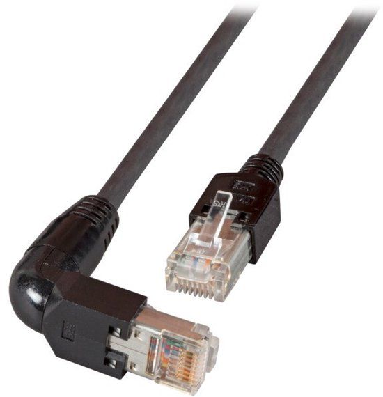 EFB Elektronik CAT5e S/UTP (STP) kabel 0.5 meter koper Zwart