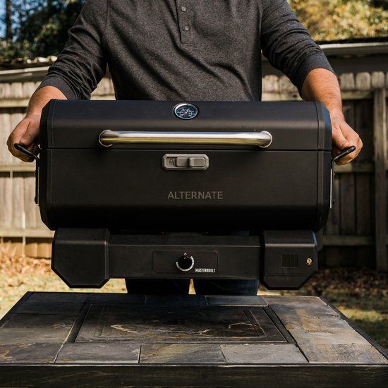 Masterbuilt Portable Charcoal Grill - Zwart - Met Wielen - Met Thermometer - 75 cm