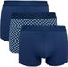 HOM John Boxer briefs 3pack - Navy/Navy/Navy print - Heren - M