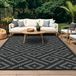 Tapis d'extérieur imperméable réversible 240x300 cm