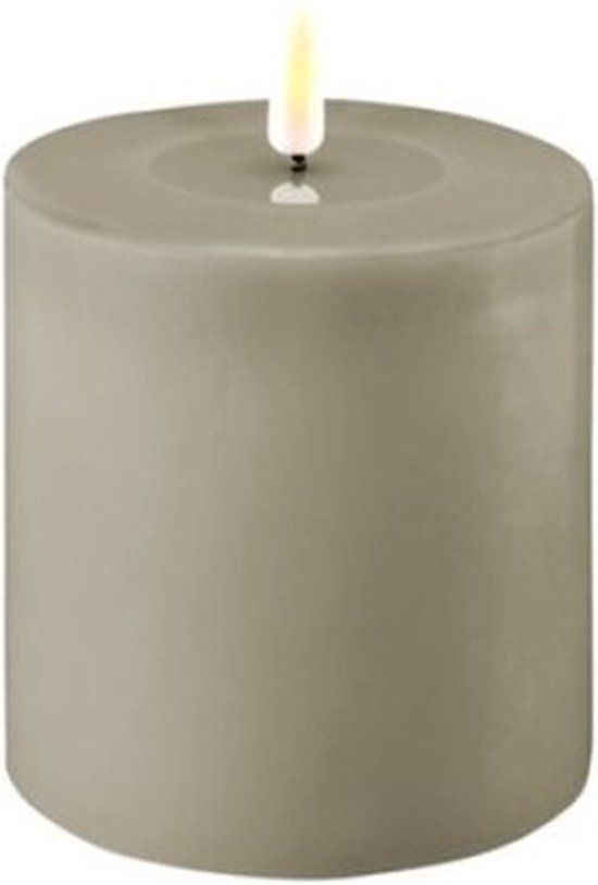 Deluxe Homeart LED Kaars Zand - 10 x 10 cm - Met Dimfunctie