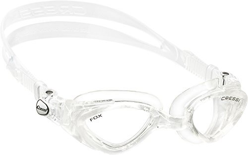 Cressi Fox Goggles - Zwembril voor volwassenen met platte lenzen voor natuurlijk zicht