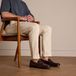 Manfield Heren Donkerbruine Leren Loafers Maat 40