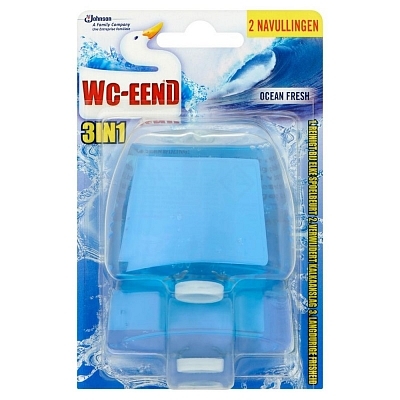 Wc Eend Blok 3 in 1 ocean fresh navul 2 X 55 ML