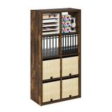 Furinno Cubicle Open Back Decoratieve Kubus Opbergorganizer, 8-Cube, Amber Pine