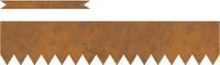 vidaXL Grasafscherming - 10 stuks - 100 x 0.05 x 20 cm - Roestig