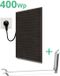LDY Zonnepaneel met Stekker Inclusief Plat Dak Bevestiging - 400 Wp paneel + 300 W Micro Omvormer - Plug & Play